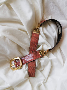 "Boa" snake belt