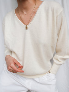 "Ivory" knitted jumper