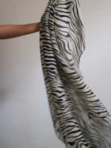 "Zebra" silk scarf