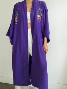 « Kyoto » silk kimono
