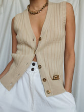 Load image into Gallery viewer, Beige knitted top
