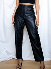 Load image into Gallery viewer, &quot;Alma&quot; black leather pants - lallasshop
