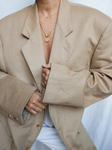 "Zahara" beige blazer