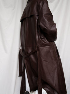 "Dalilah" leather trench coat