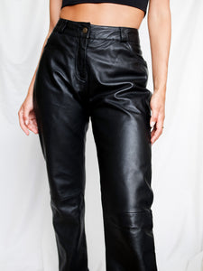 "Veraza" leather pants (38/40) - lallasshop