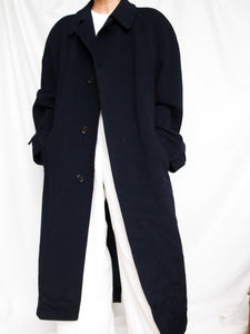 Blue navy maxi coat
