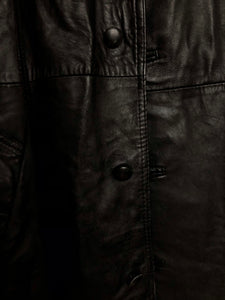 "Nana" leather trench coat (L)