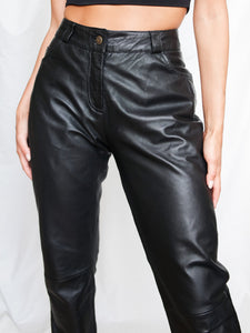 "Veraza" leather pants (38/40) - lallasshop