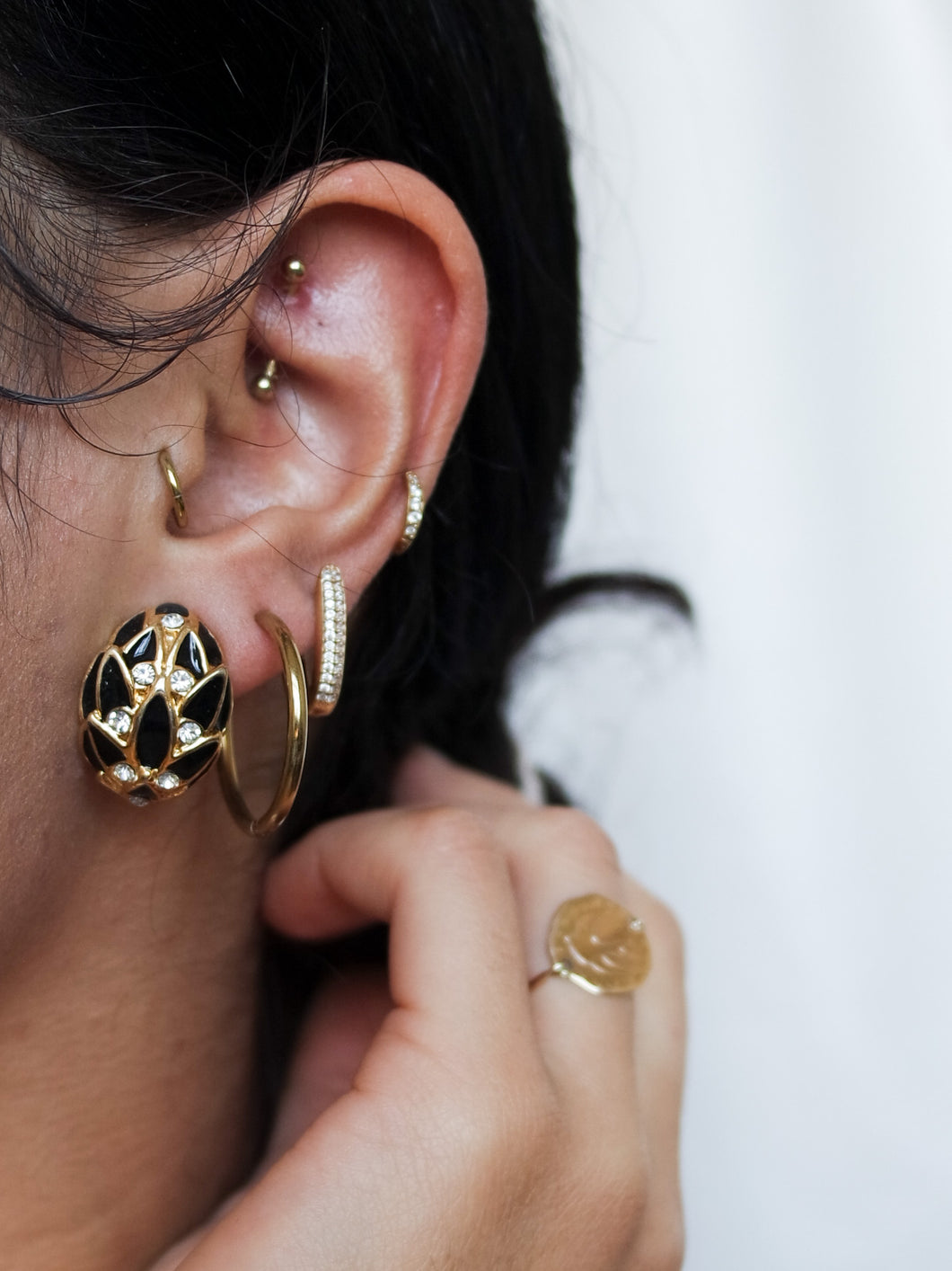 “Danielle” clip on earrings