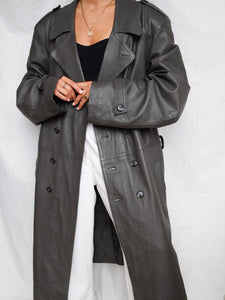 "New York" leather coat