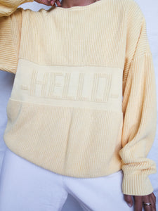 "Hello” knitted jumper - lallasshop