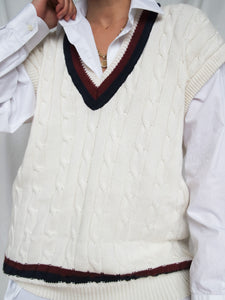 "Rose" knitted sleeveless jumper