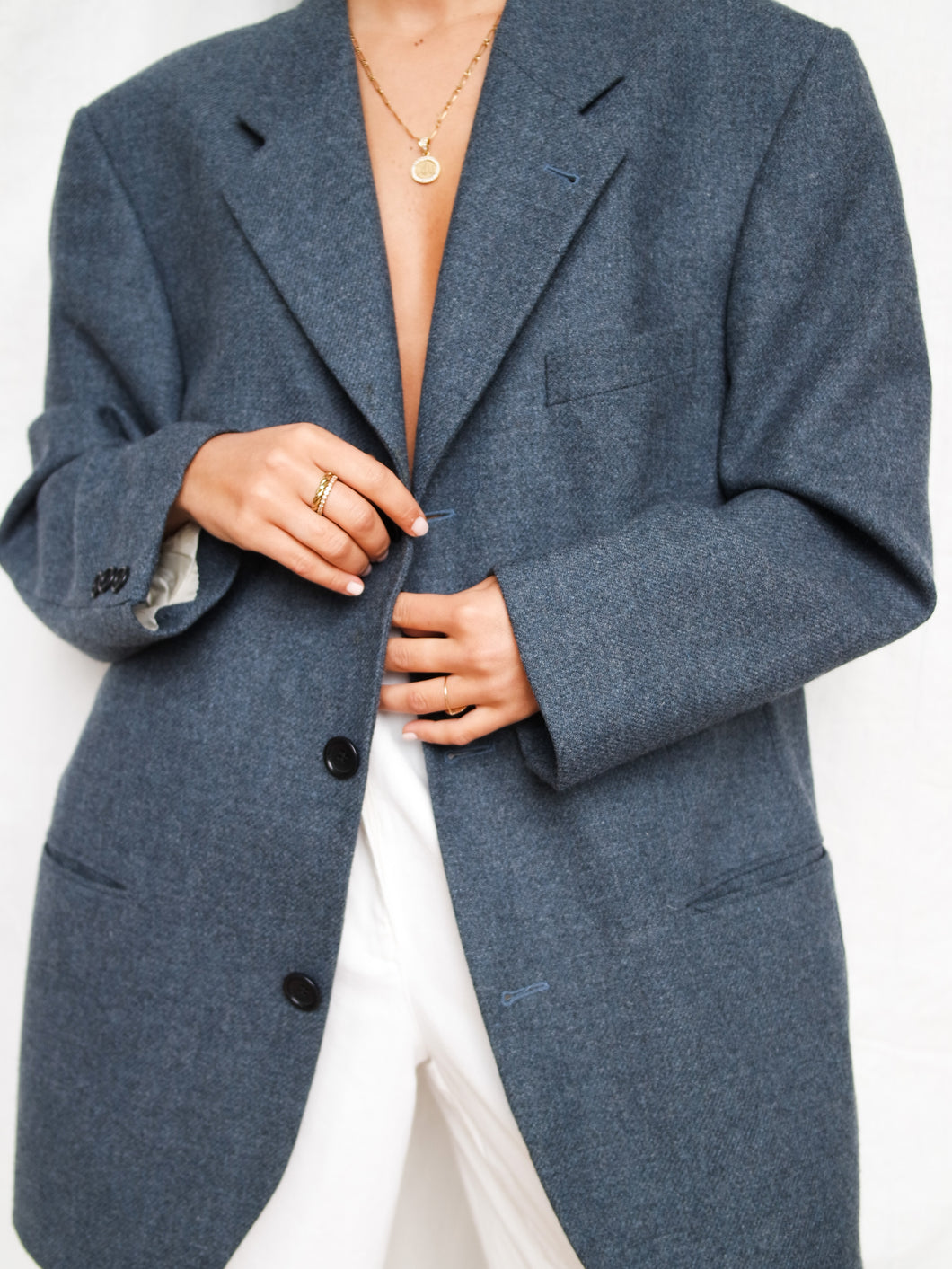 KENZO grey/blue blazer (L men)