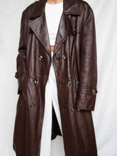 Load image into Gallery viewer, &quot;Dalilah&quot; leather trench coat
