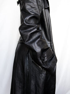 "Hepburn" leather coat