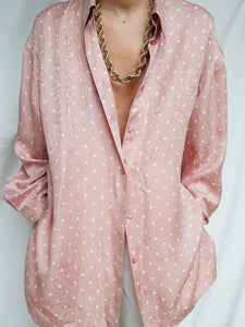 Pink silk shirt - lallasshop