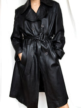 Load image into Gallery viewer, &quot;Audrey&quot; leather trench coat - lallasshop
