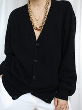 Load image into Gallery viewer, Cashmere black cardigan
