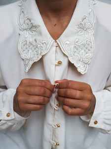 "Grace" vintage blouse (L) - lallasshop