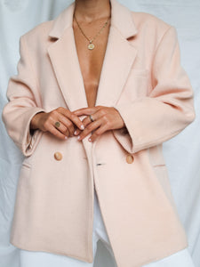 "Sofia" soft pink blazer (L) - lallasshop