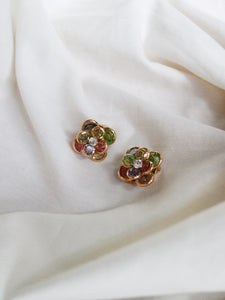 "Flora" clip on earrings