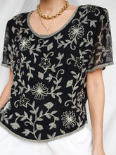 Load image into Gallery viewer, &quot;Kam&quot; pearl embellished shirt
