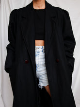 Load image into Gallery viewer, &quot;Gabrielle&quot; black coat (M) - lallasshop
