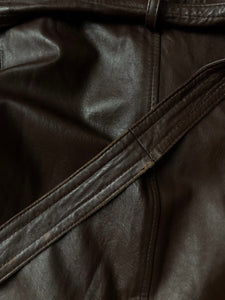 "Dalilah" leather trench coat