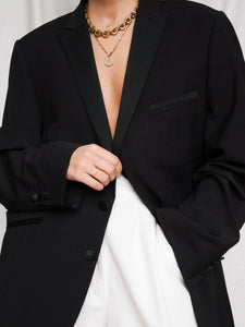 Black smoking blazer