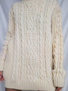"Creamy" knitted jumper (L)