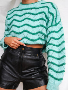 "Waves" knitted jumper (M/L) - lallasshop