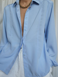 "Issa" blue blouse