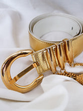 Load image into Gallery viewer, ESCADA gold leather belt
