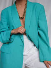 Load image into Gallery viewer, “Ariel” Turquoise blazer - lallasshop
