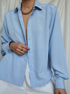 "Issa" blue blouse