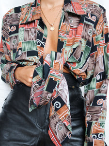 "Marcia" vintage blouse (L) - lallasshop