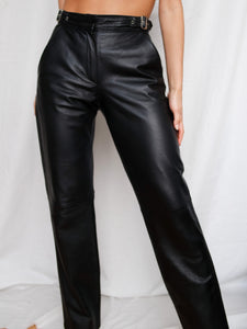 "Georgia" leather pants