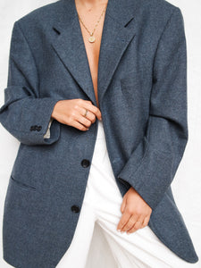 KENZO grey/blue blazer (L men)