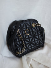 Load image into Gallery viewer, Black quilted bag
