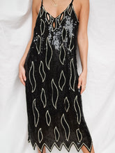 Load image into Gallery viewer, &quot;On fire&quot; sequin and pearl dress
