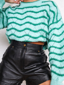 "Waves" knitted jumper (M/L) - lallasshop