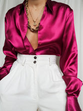 Load image into Gallery viewer, &quot;Sia&quot; satin shirt
