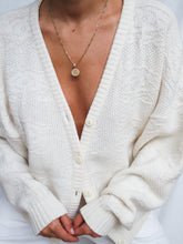 Load image into Gallery viewer, &quot;Gisele&quot; knitted cardigan (L)
