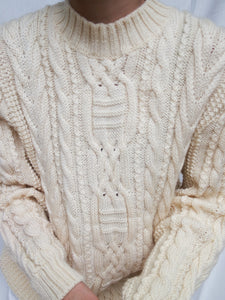 "Creamy" knitted jumper (L)