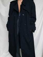 Load image into Gallery viewer, Blue vintage raincoat
