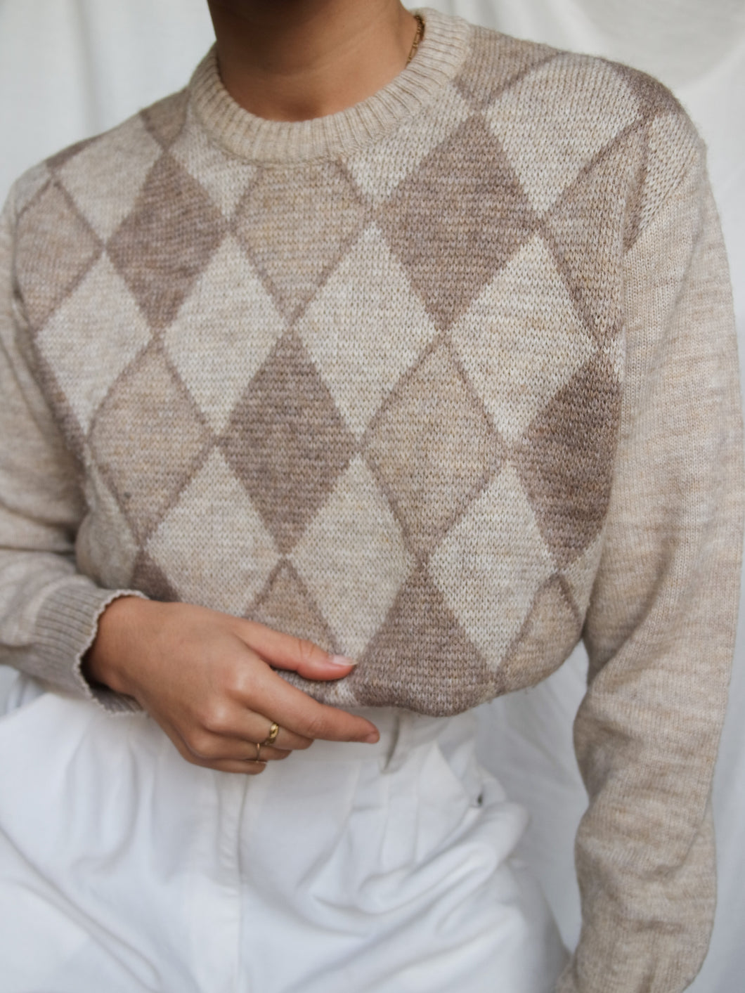 Irina beige knitted jumper