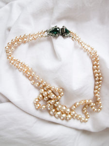 "Diane" pearls collar