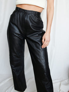 "Nina" leather pants