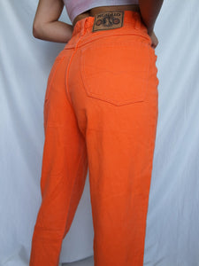 "Orange" denim pants - lallasshop