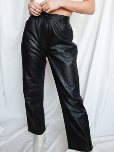 "Nina" leather pants